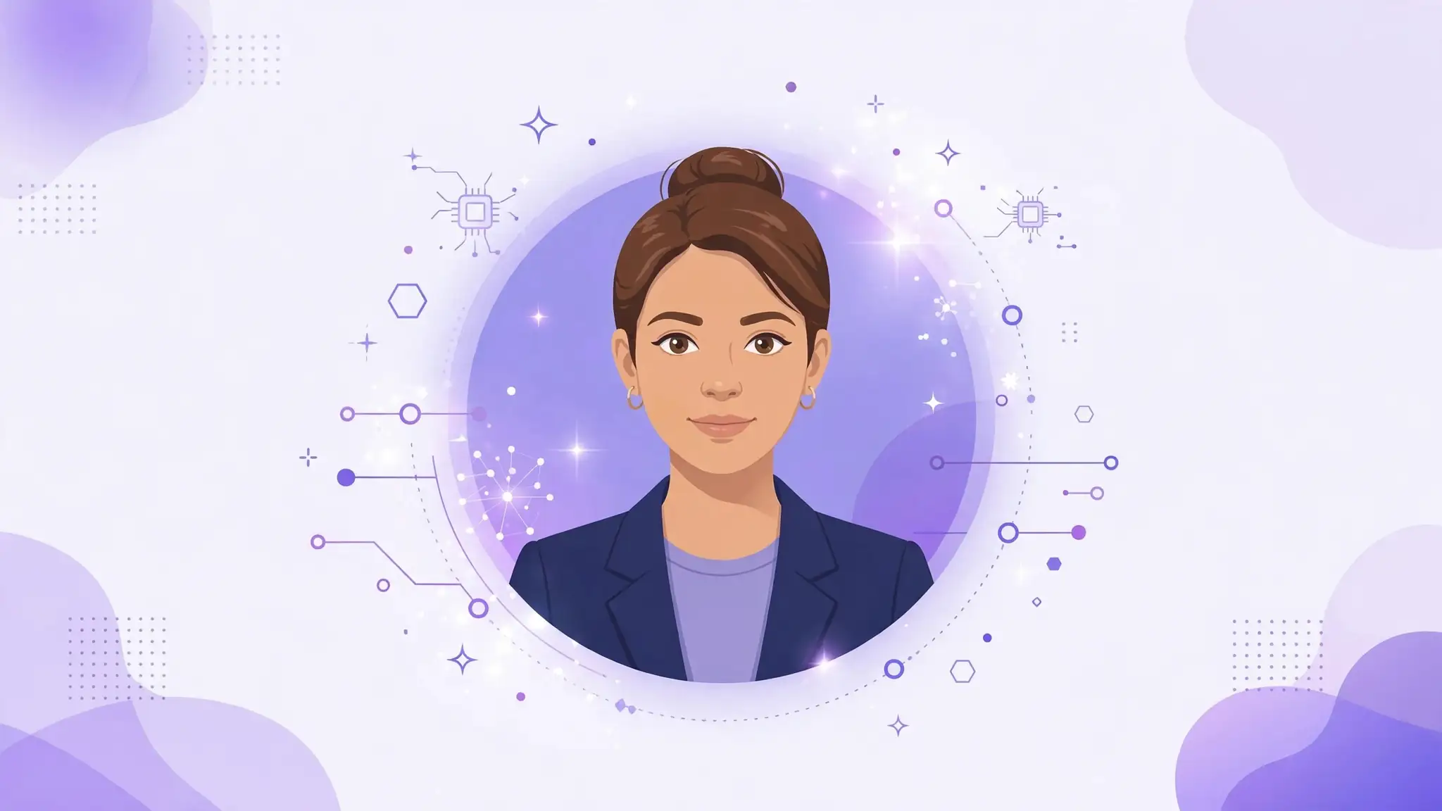 Professional AI-generated business headshot with studio lighting