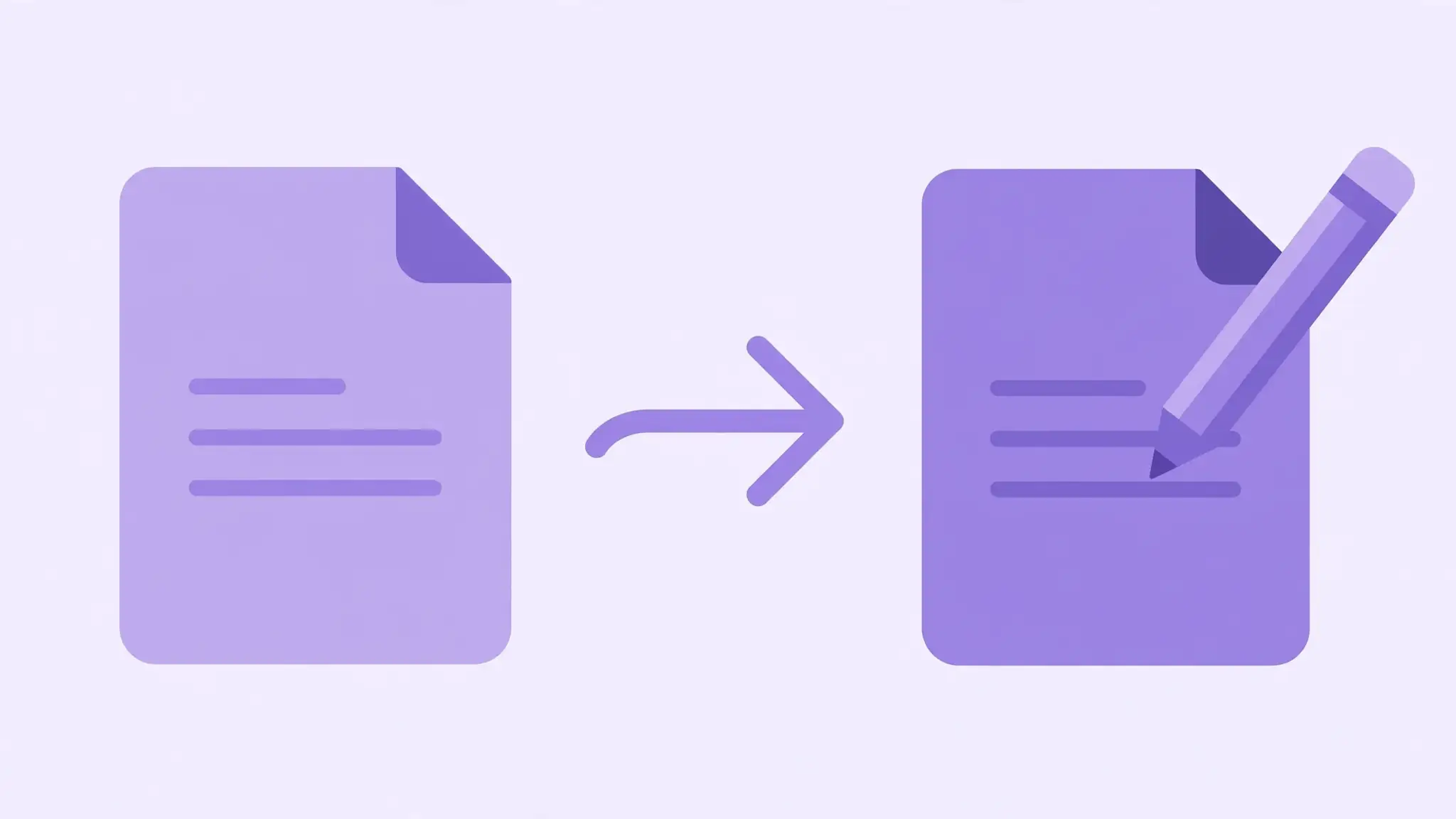 Illustration of converting a PDF file into an editable Word document