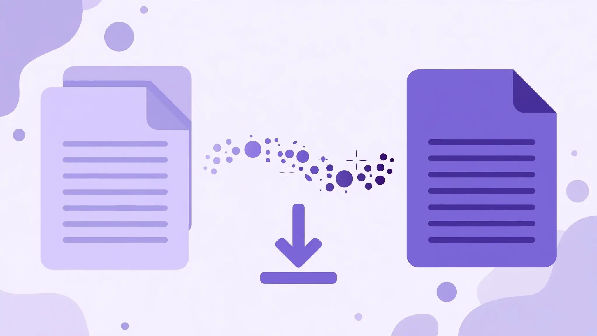 Illustration of converting a Word document to PDF while keeping formatting intact