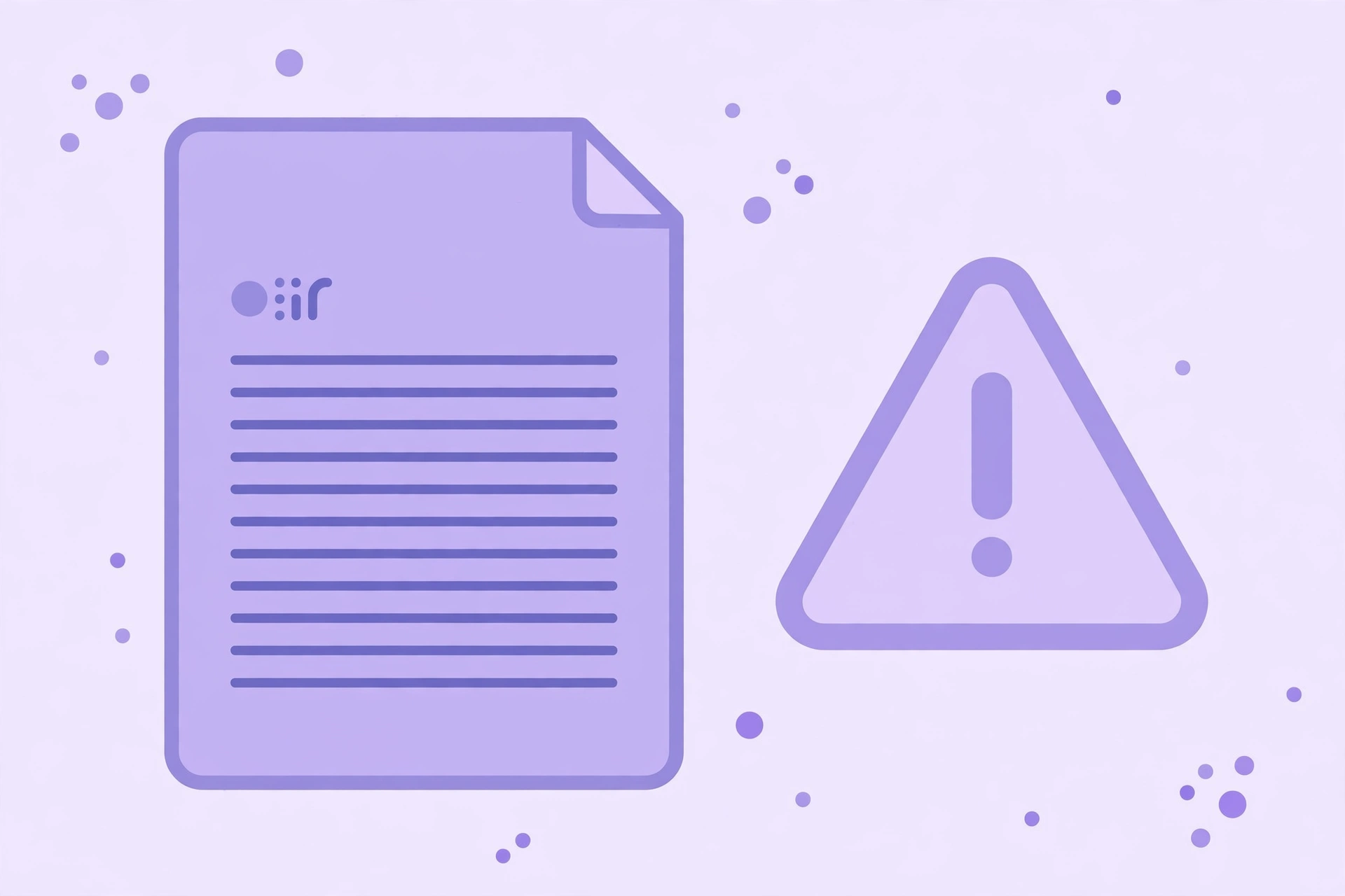 Illustration of a Word page with neat formatting next to a PDF page with shifted text and missing borders